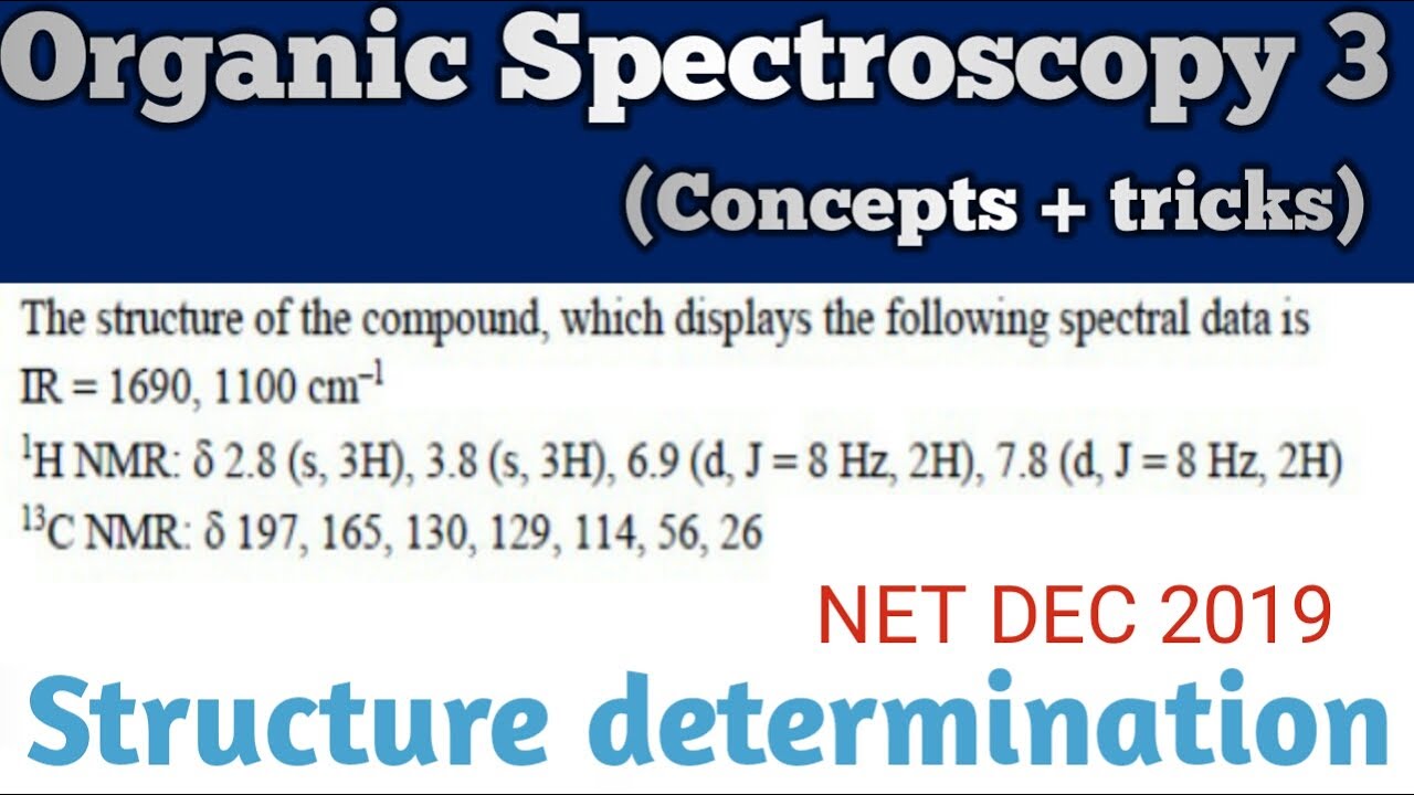 Organic Spectroscopy | Structure determination | Proton NMR | IR spectroscopy | Reaction World