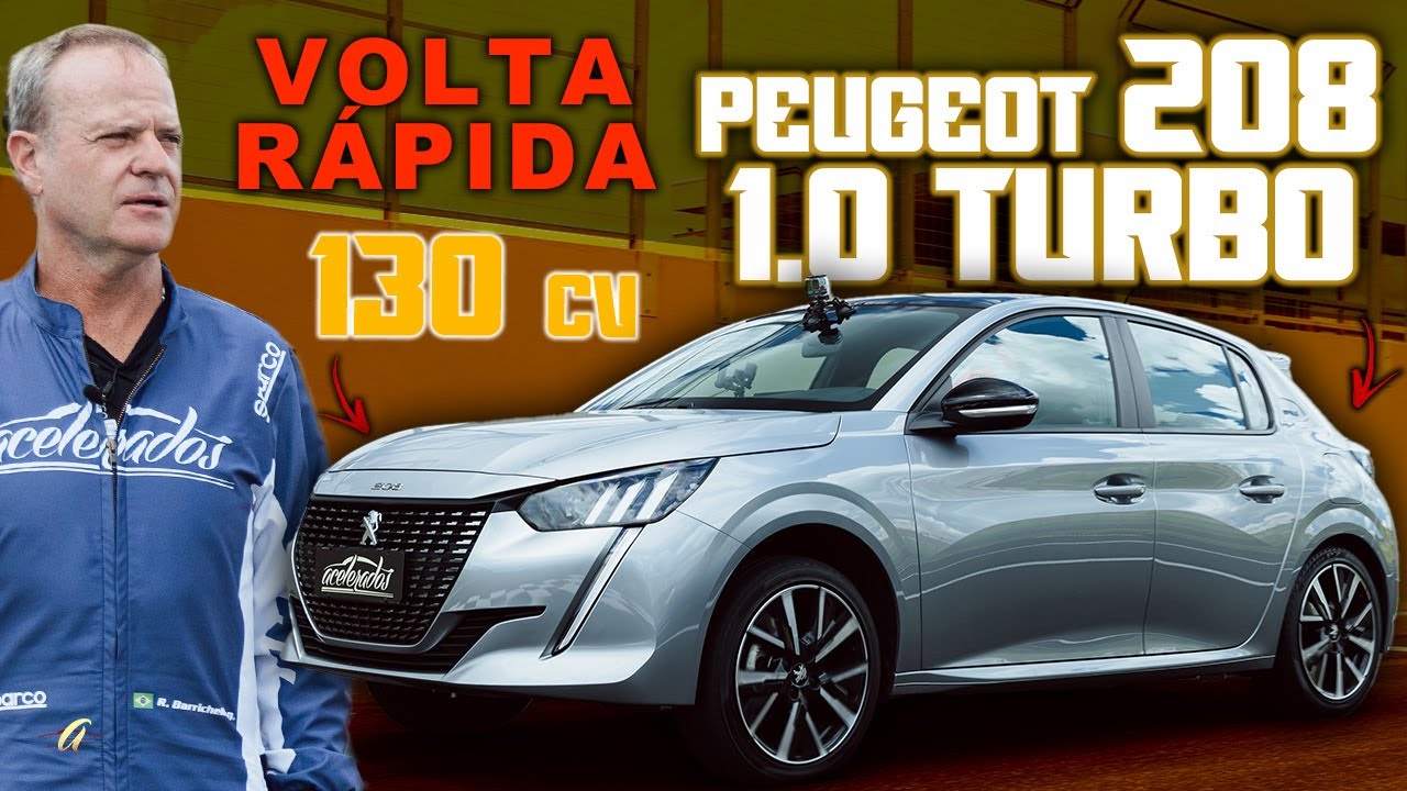 PEUGEOT 208 TURBO FAZ BONITO NA VOLTA RÁPIDA? Rubinho acelera o 1.0 turbo mais potente do Brasil!