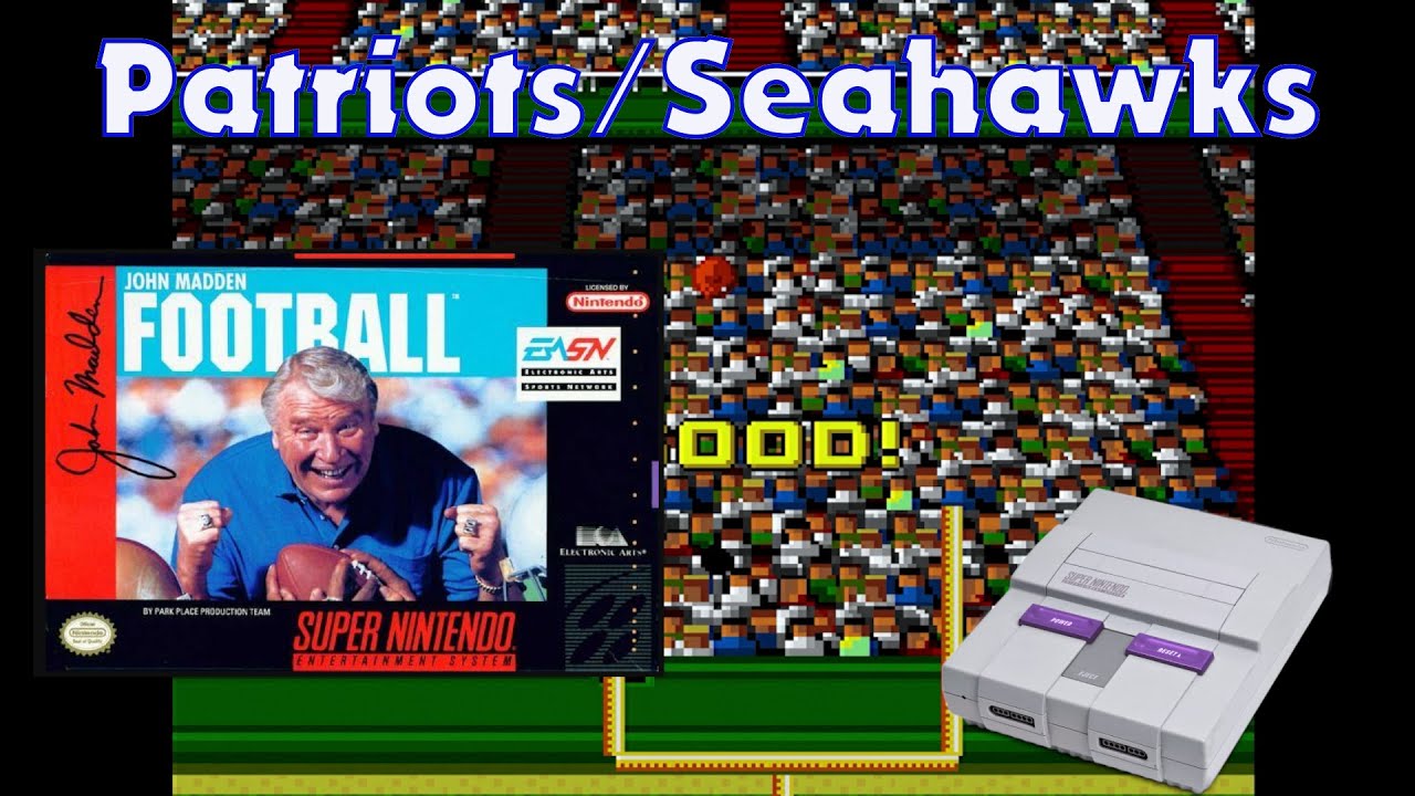 Patriots / Seahawks Sim - John Madden Football - Super Nintendo (1991)
