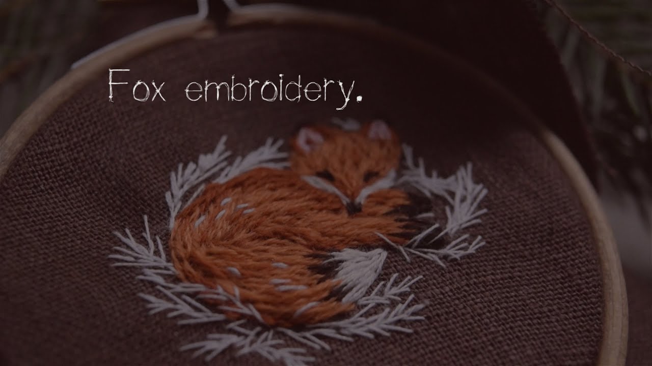 Fox embroidery