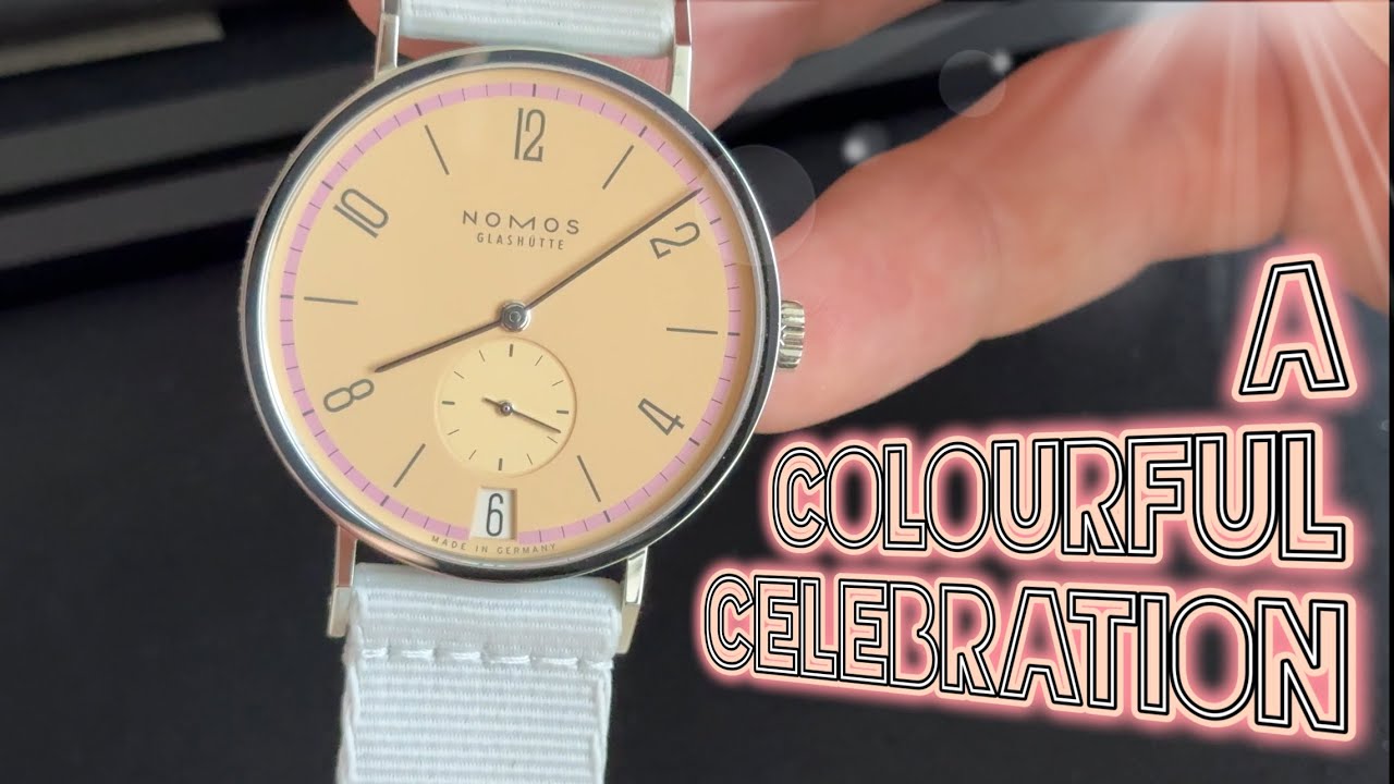 Nomos Tangente 38 Date Pastell: 175 years of Glashütte watchmaking - 31 colour variations!