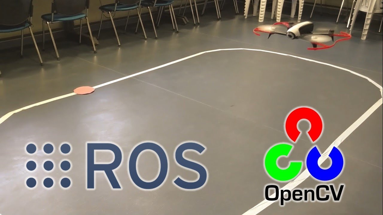 Line Follower Drone | ROS + OpenCV | Parrot Bebop 2