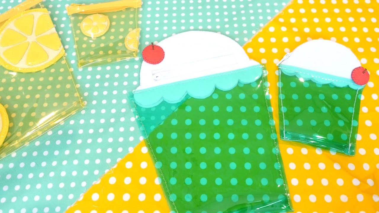 夏限定！ひんやりドリンクポーチを作ってみました。making pouch