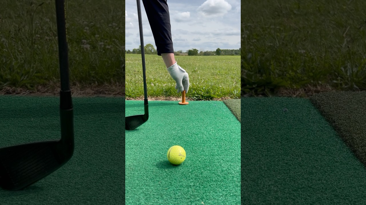 The ONLY DRILL you'll Ever Need for Hitting Bullet Straight Iron Shots #golf #golfswing #golftips