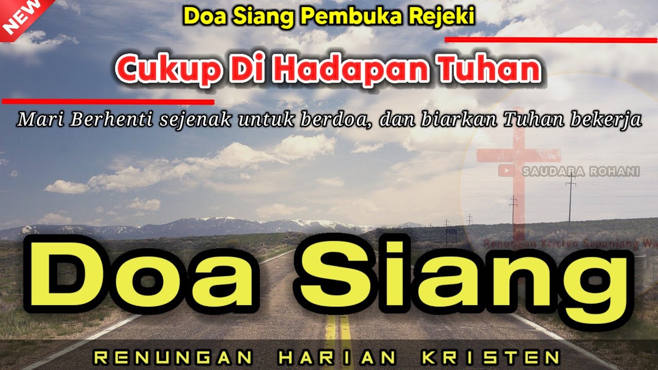 Renungan Siang Kristen - Doa Siang - Suara Injil - Pohon Kehidupan Terbaru - Renungan Siang Katolik