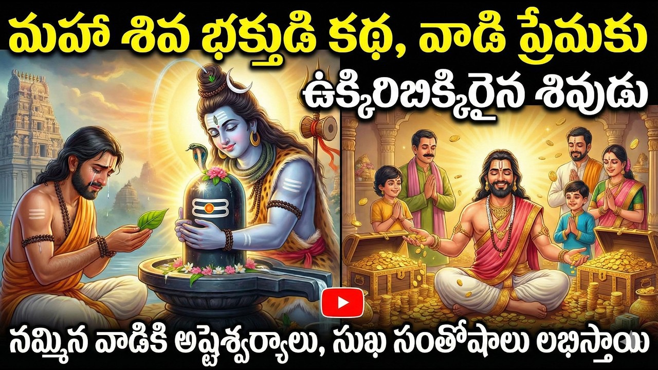 #మహా శివ భక్తుడి కథ ,వాడి ప్రేమకు ఉక్కిరి బిక్కిరయిన శివుడు.నమ్మినవాడికి అష్టైశ్వర్యాలు,సుఖ సంతోషాలు
