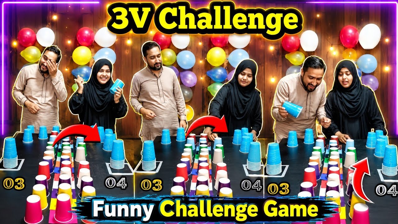 Color Combination Cup And Pop The Balloon Game! Only a Genius Can Solve This Color Matching Game 🎨!!