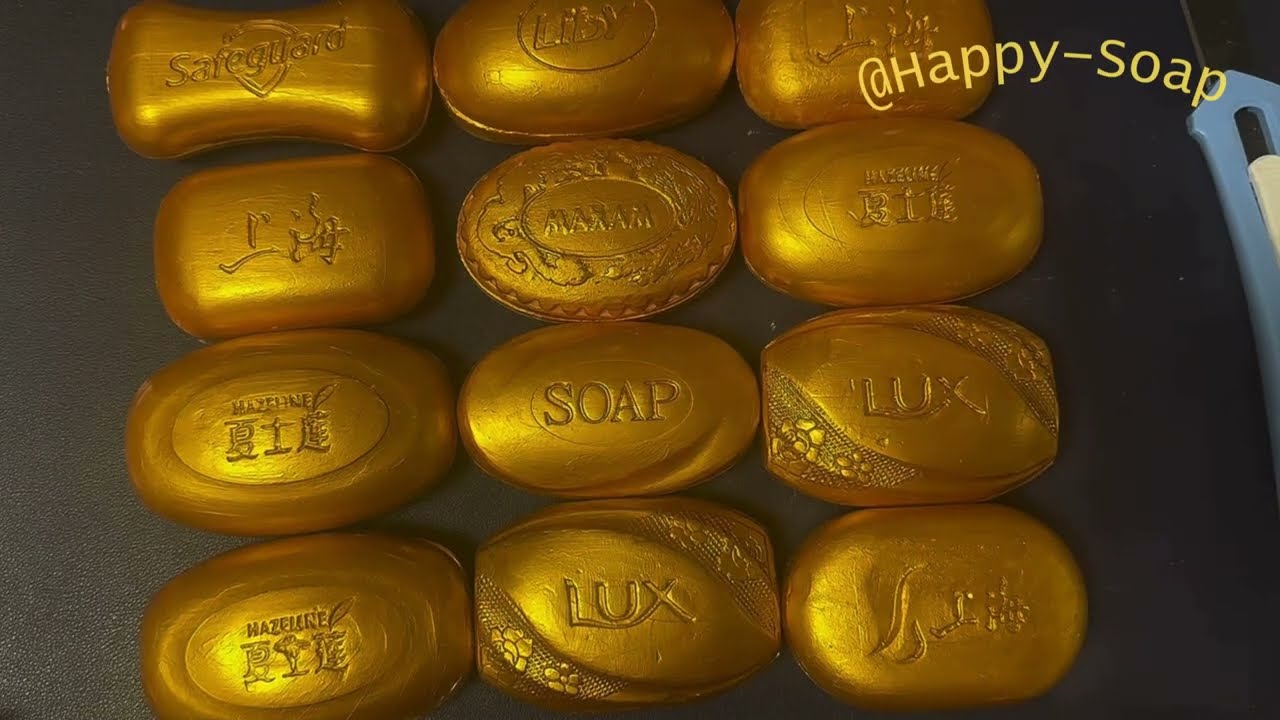 ASMR Soap Cutting Dry Soap Cutting ASMR Satisfying Sound ASMR No Talking Crispy Lovely Vintage Soap