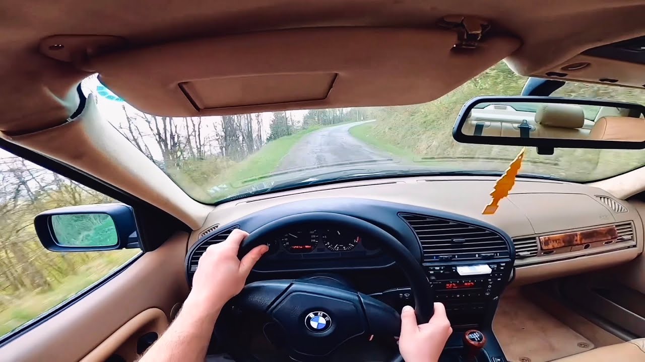 BMW E36 323i | Mountain Grip Run #1 | STOCK M52 INTAKE SOUND