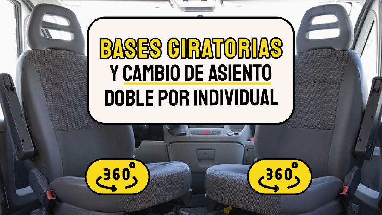 Cambio de Asiento Doble por Asiento Individual | Instalación de Bases Giratorias