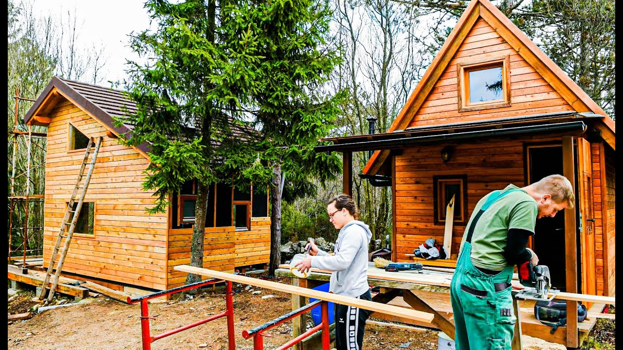 Outstanding WOODEN HOUSE Build in 2 YEARS - OFF GRID