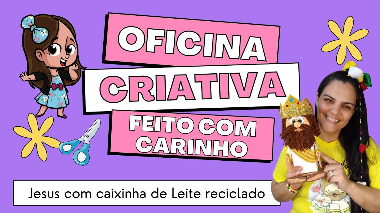 Personagem bíblico com caixinha de Leite.