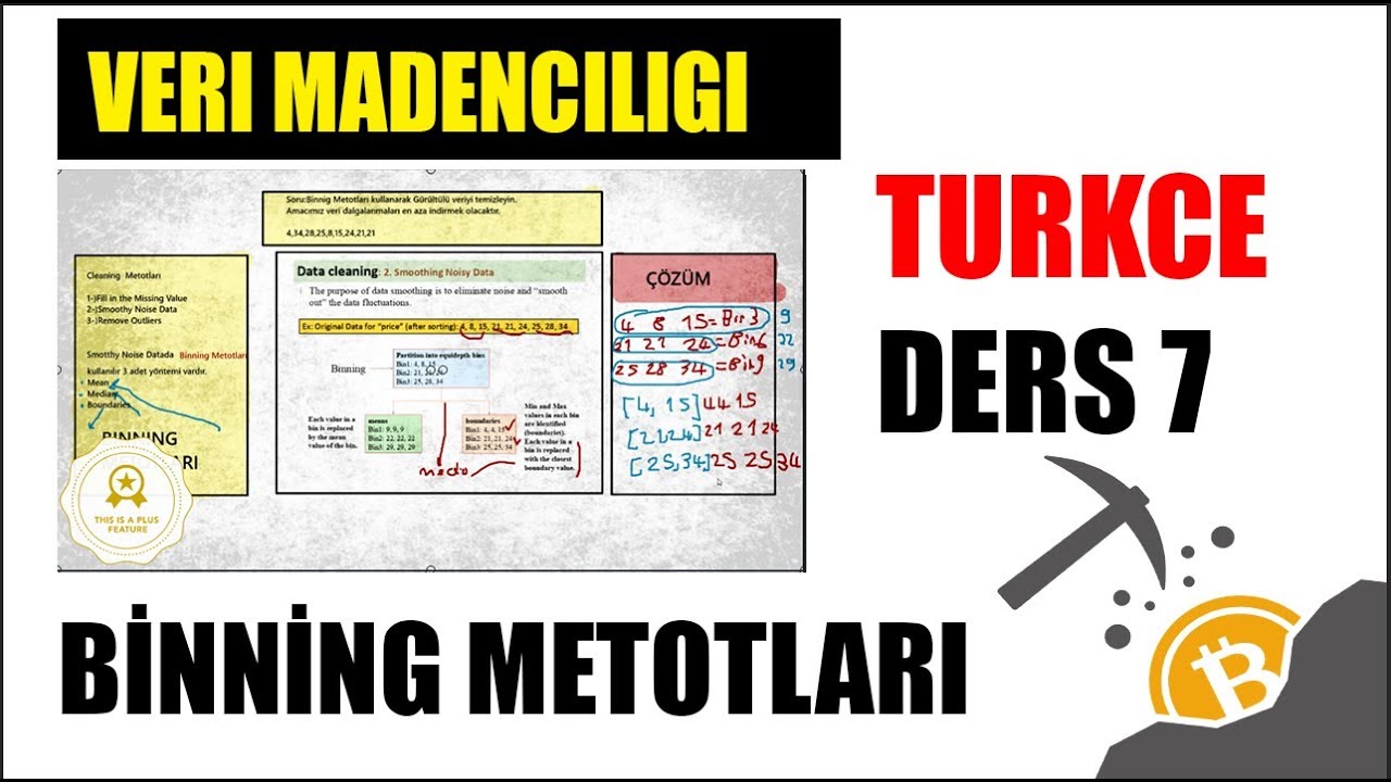 Binnig Metotları (Mean,Median,Boundaries) | Veri Madenciliği(Data Mining)Eğitim Seti Ders 7