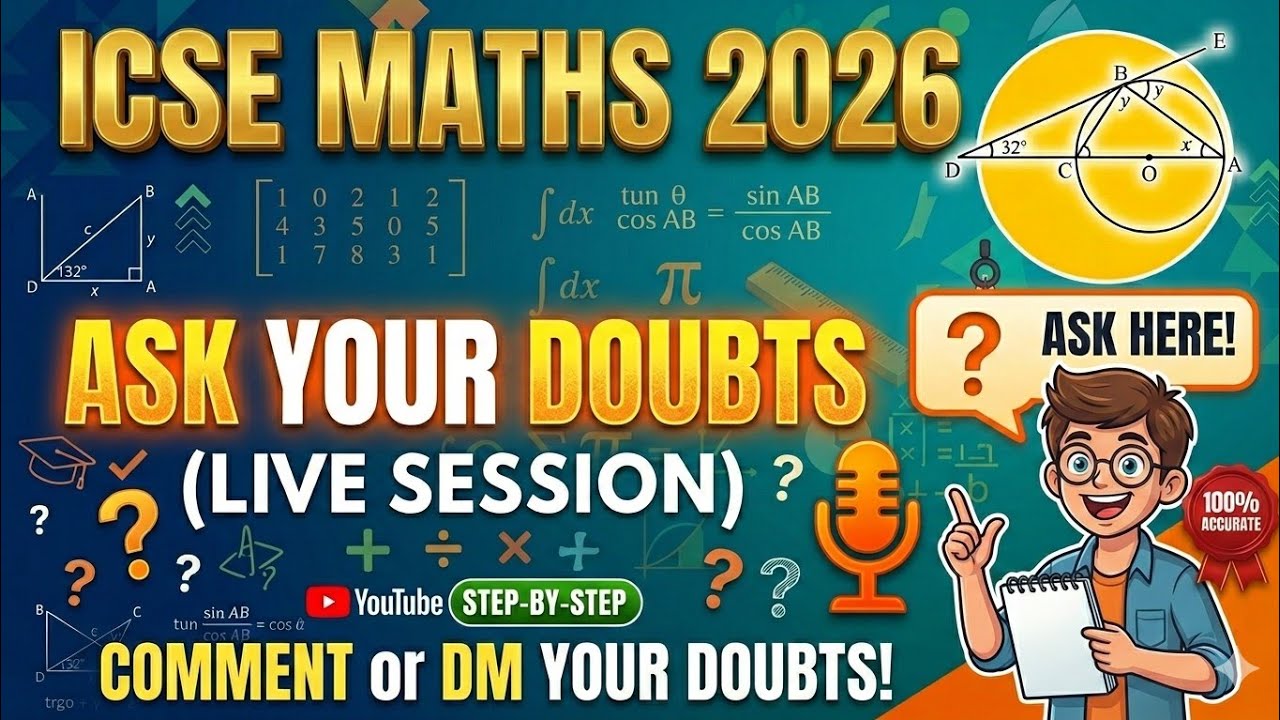 ICSE MATHS PAPER DOUBT 2026