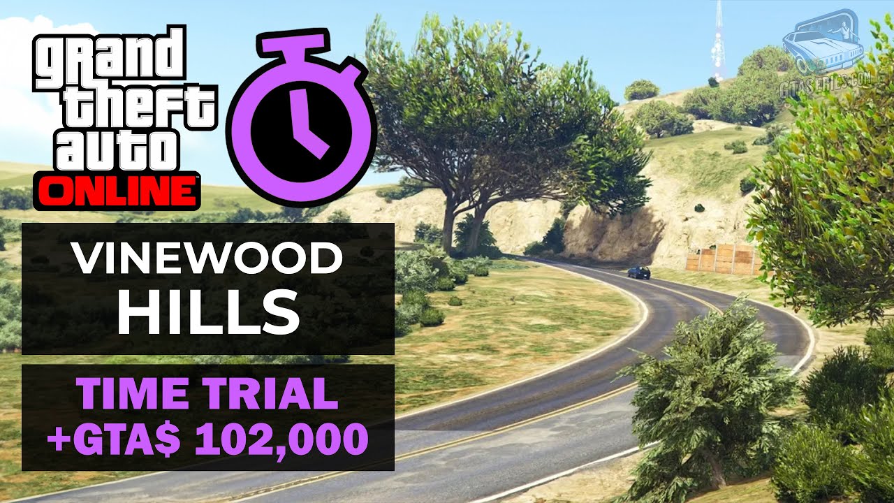 GTA Online Time Trial - Vinewood Hills (Under Par Time)