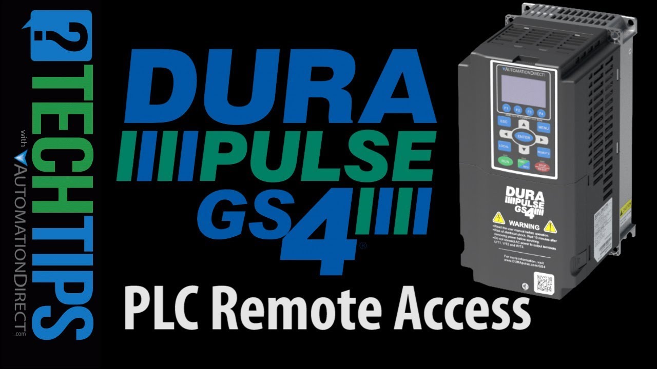 DURApulse GS4 VFD Remote Access via the Built-in PLC from AutomationDirect