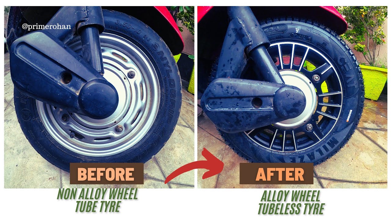 How to install alloy wheels on a scooter