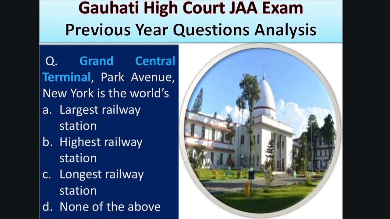 Gauhati High Court Previous Year Paper Analysis part-4/Gauhati High Court Paper analysis 