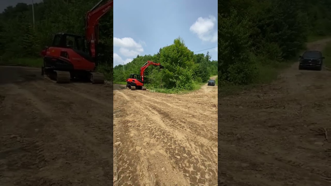 Kubota KX-80 Mini Excavator Paired With Shearex VM Forestry Mulcher!