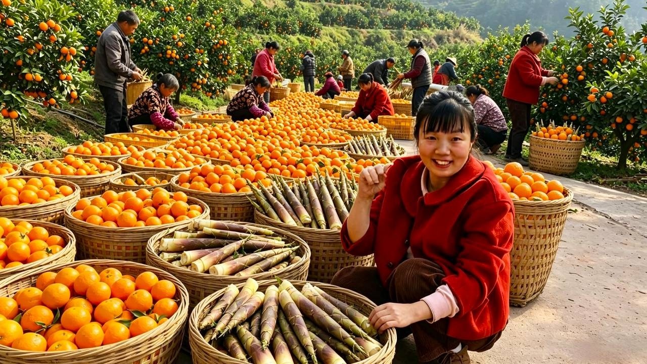 山民增收的秘诀就在这！两千多斤山笋等各类山货集中出山，这次直接集体开售！【燕麦行游】