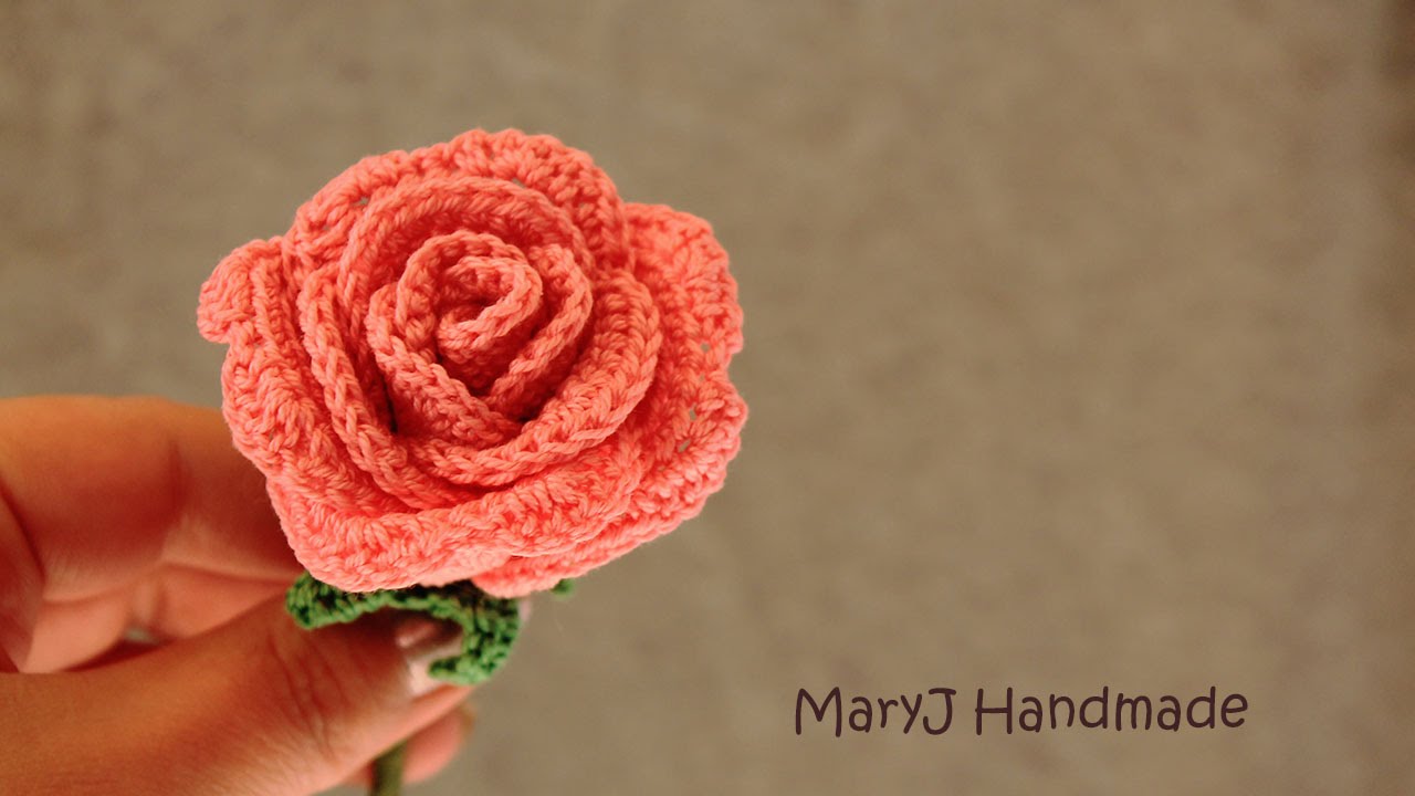 Tutorial: Rosa all'uncinetto