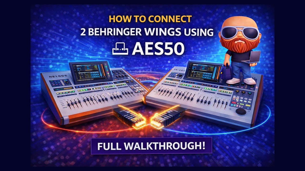 Как соединить 2 устройства Behringer Wings с помощью AES50 — подробное пошаговое руководство!