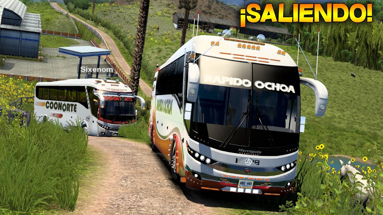 ¡SALIENDO DE LA FINCA CON LOS MARCOPOLO G7! | American Truck Simulator