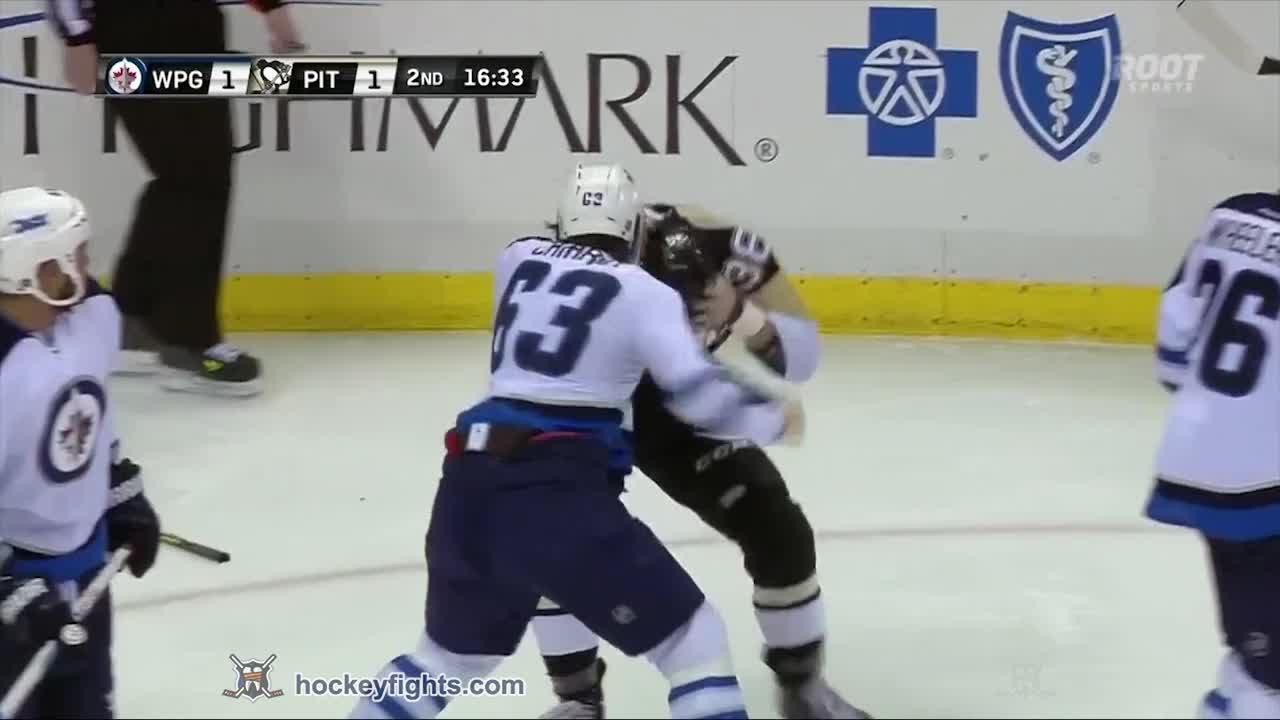 Ben Chiarot vs Zach Sill Jan 27, 2015
