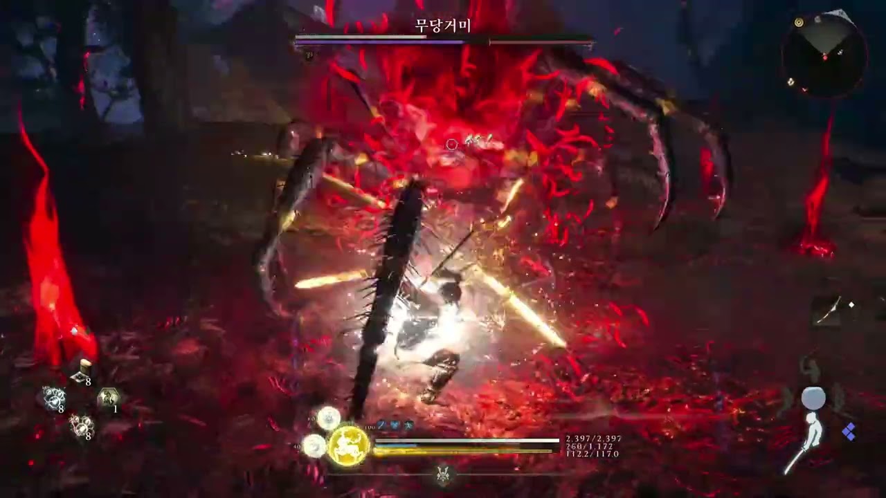 인왕3 무당거미 완승