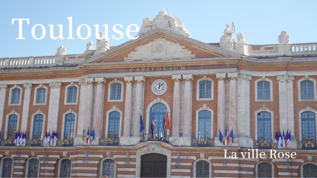 トゥールーズ南フランス｜美しすぎるピンクの街で観光スポットを散歩｜フランスの第4都市 TOULOUSE la ville rose [travelblog 4K]