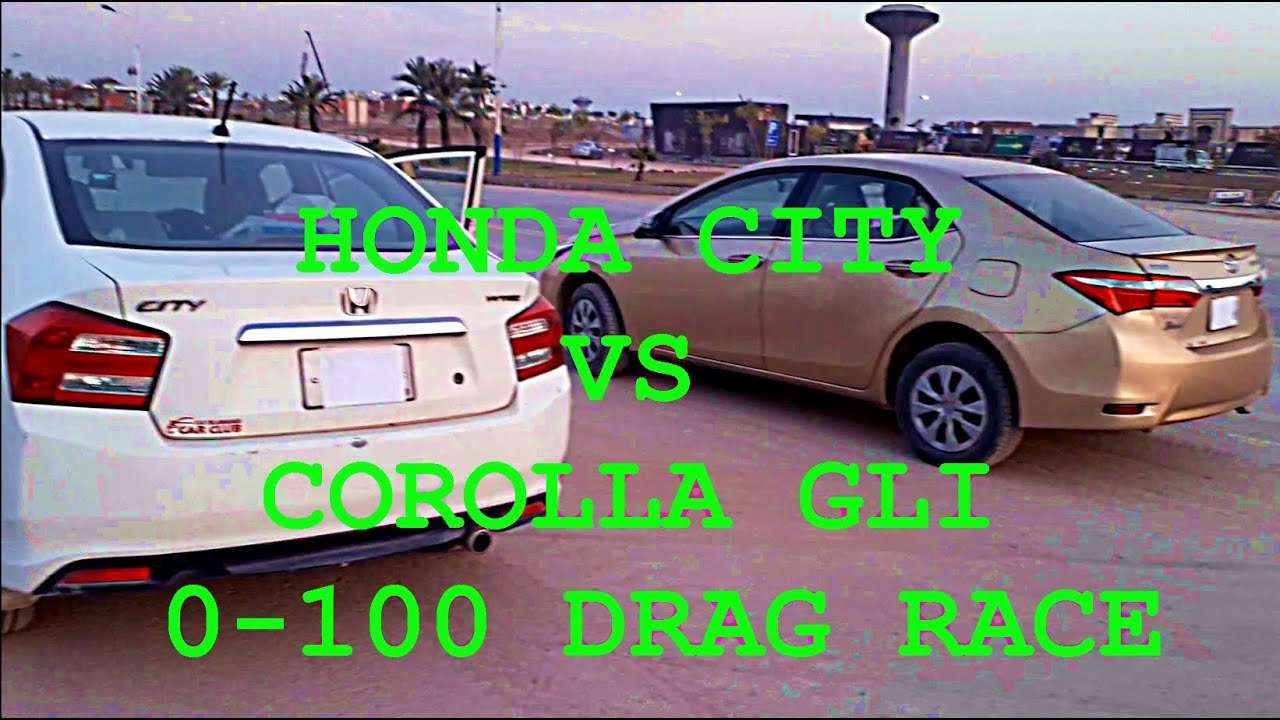 Honda City vs Corolla gli race| Honda city race | Corolla gli race