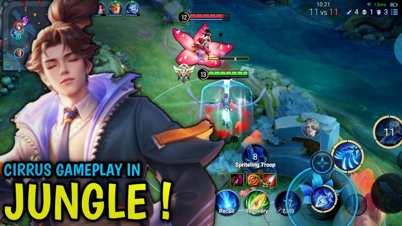 Honor Of Kings : Cirrus Pro Gameplay | Tutorial & Jungle Build Cirrus - HOK
