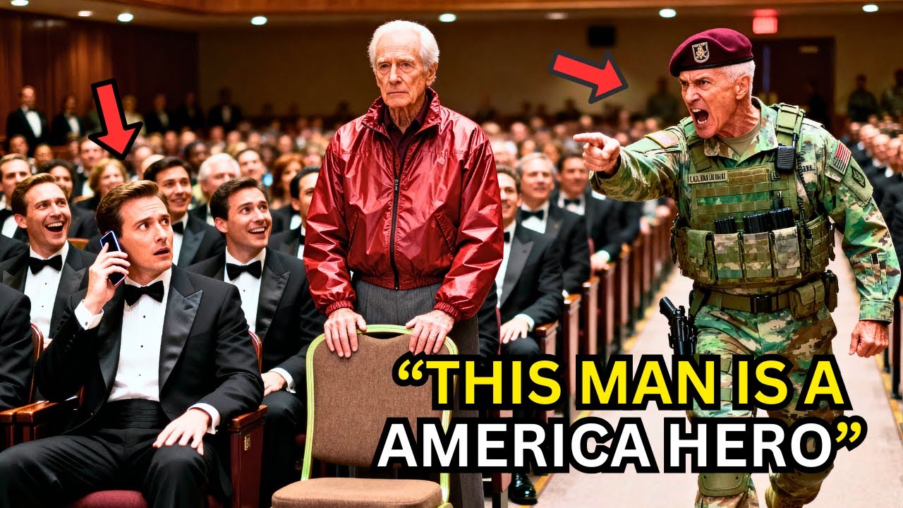 They Snatched the Old Veteran&rsquo;s Seat &mdash; Until the General Walked In and Said, &ldquo;Stand. He Earned It.&rdquo;