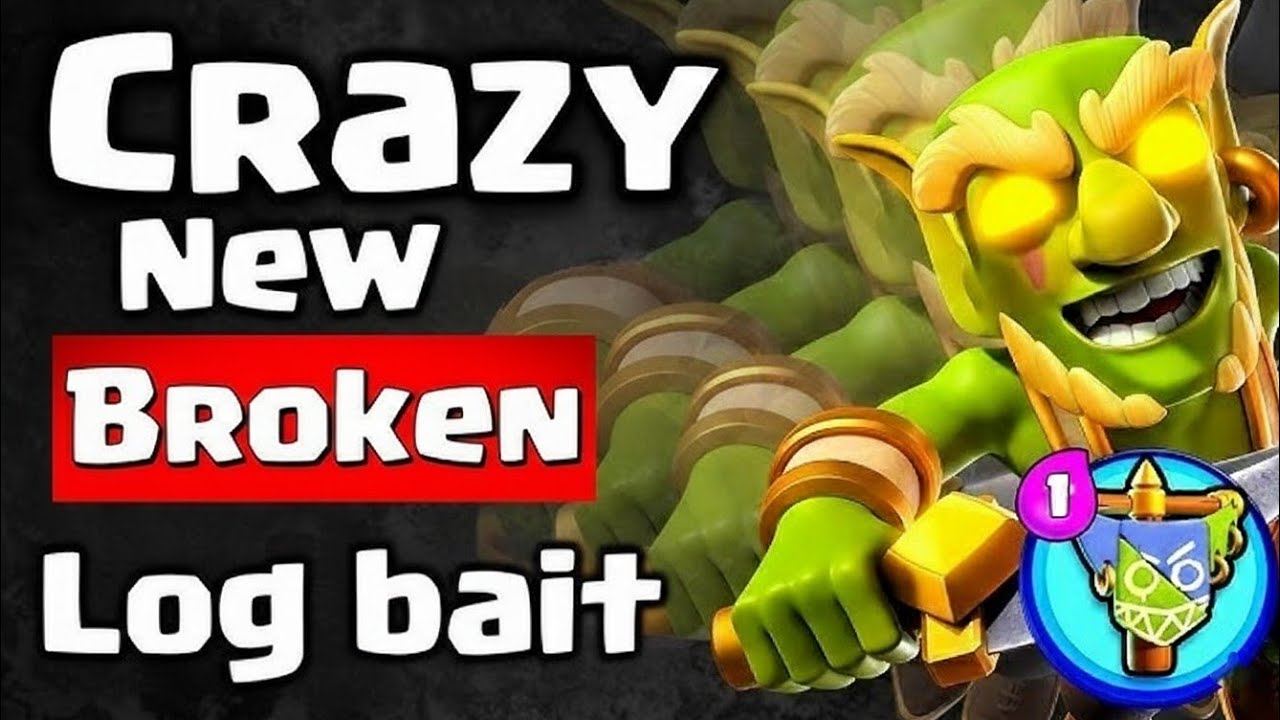 CRAZY NEW BROKEN LOG BAIT! 👑 Hero Goblins are COMPLETELY OP! (Clash Royale) Ariez #clashroyale 
