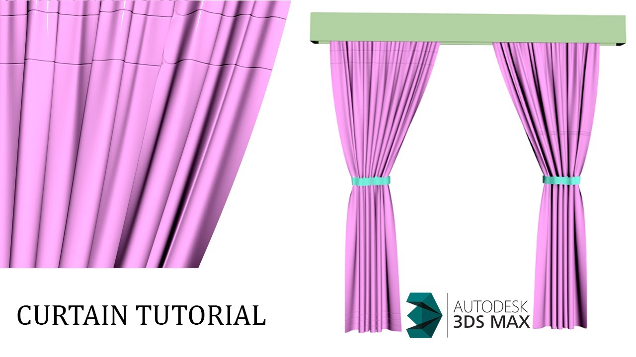 Curtain modeling tutorial in 3ds max   cloth modifier