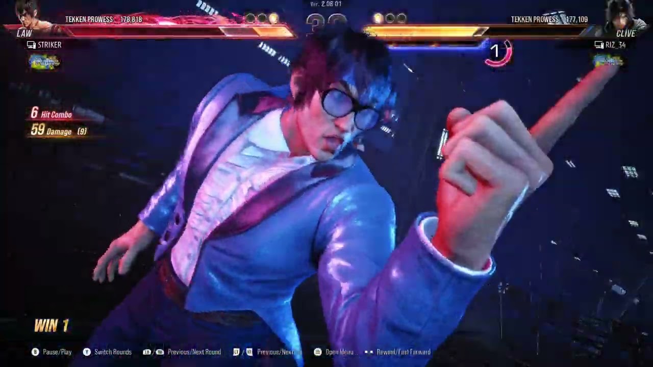 Marshall Law Vs Clive On FUJIN Ranked | Tekken 8