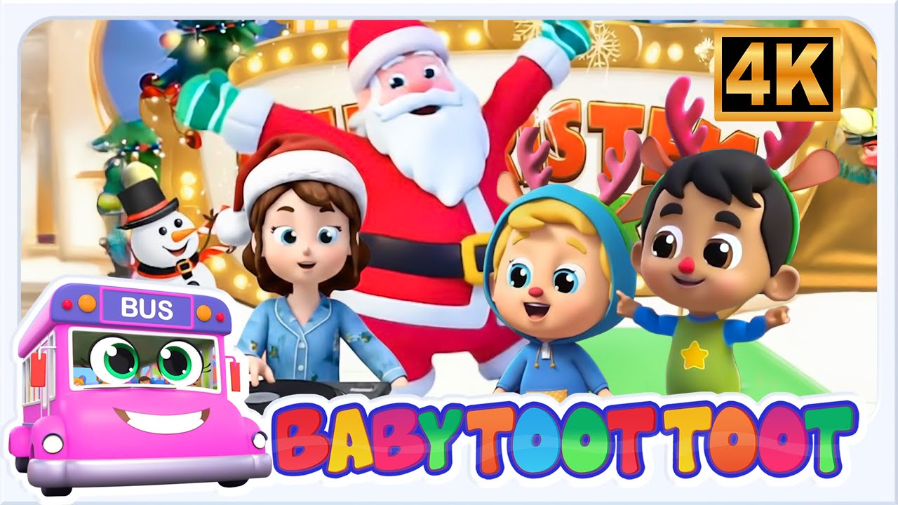 Божићни кабучи плес са 🎅 Baby Toot Toot | Дечја плесна песма