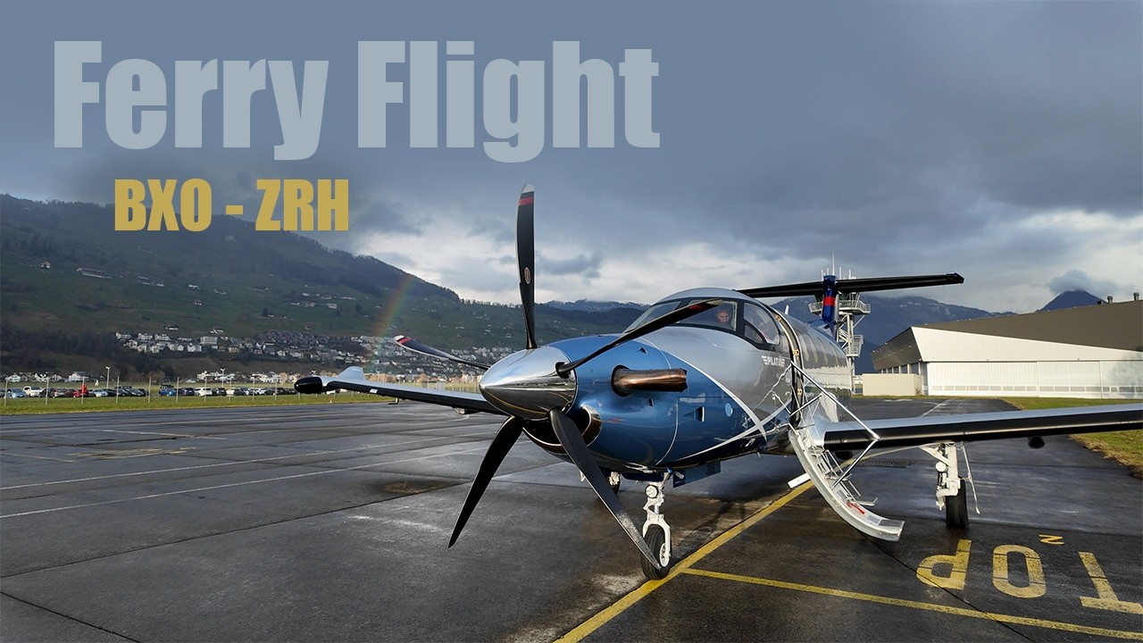 PC-12 NGX Ferry Flight to Z&uuml;rich | SupAir ON AIR
