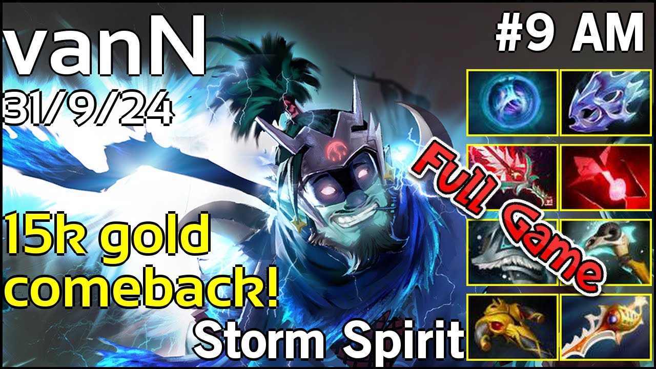 vanN Storm Spirit - Dota 2 Full Game 7.18