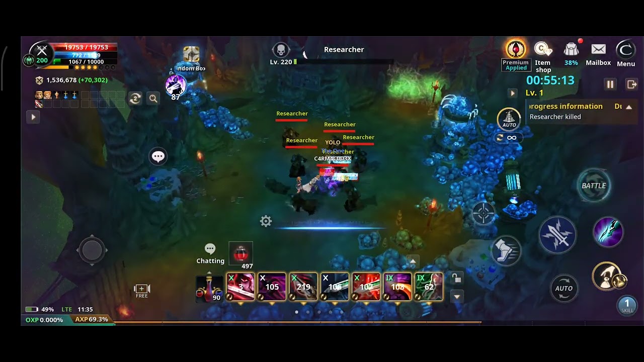 Cabal Mobile / Abandoned City / Auto Solo / C4RM4C0D3X 