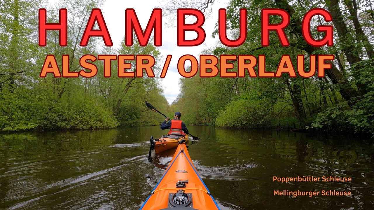 Kajak - Tour Hamburg Alster / Oberlauf ( Sturz auf dem Steg )