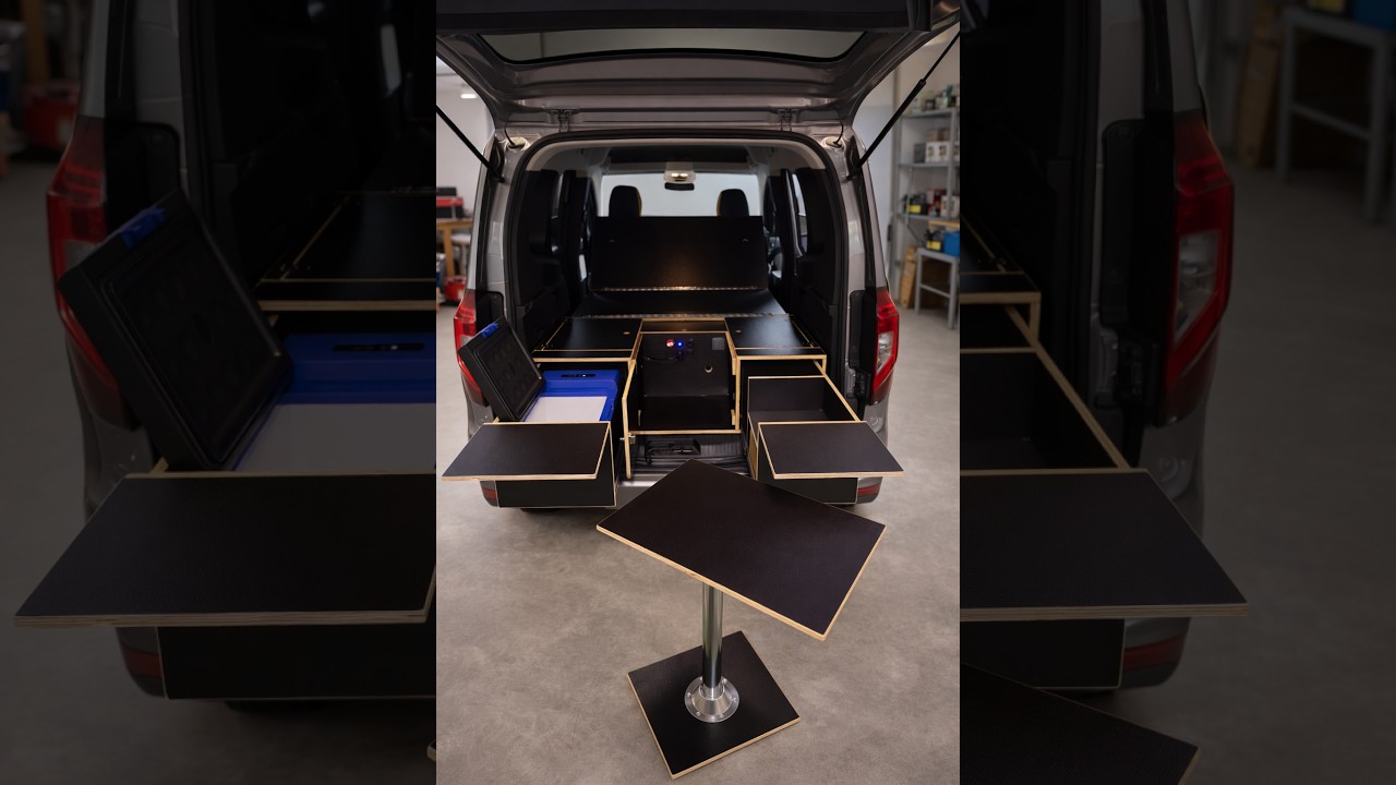 Kit aménagement Renault Kangoo – meuble camper amovible pour Renault Kangoo aménagé