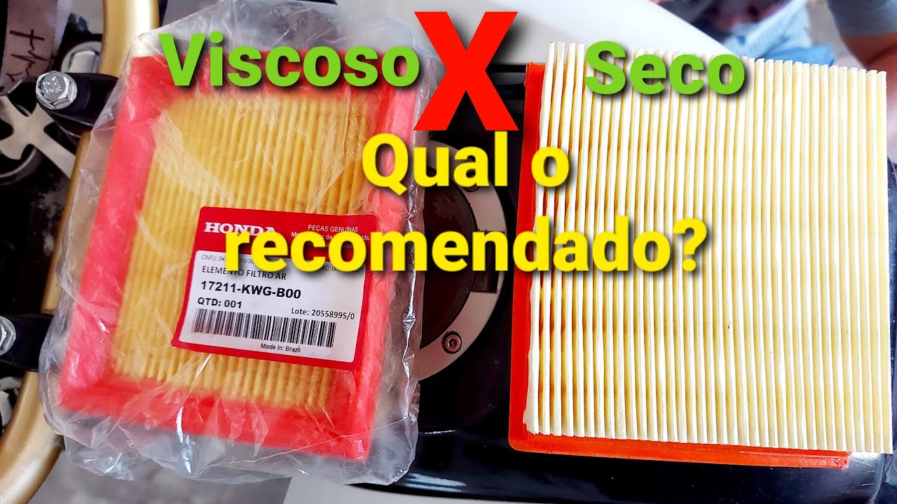 Filtro de ar viscoso ou seco! Qual o melhor?