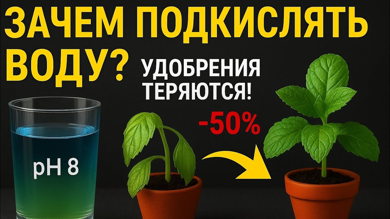 Вы теряете половину удобрений! Как правильно подкислять воду #землядел #agro