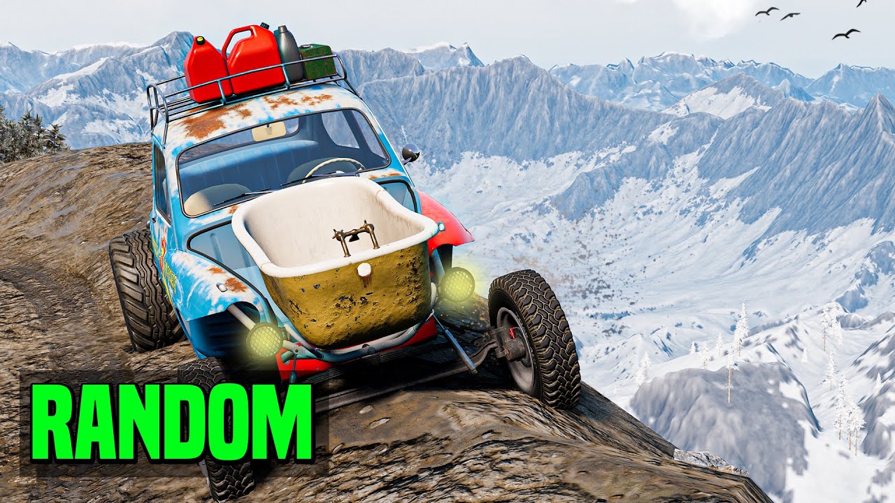Cel mai Periculos Drum cu Masini Random pe BeamNG Multiplayer