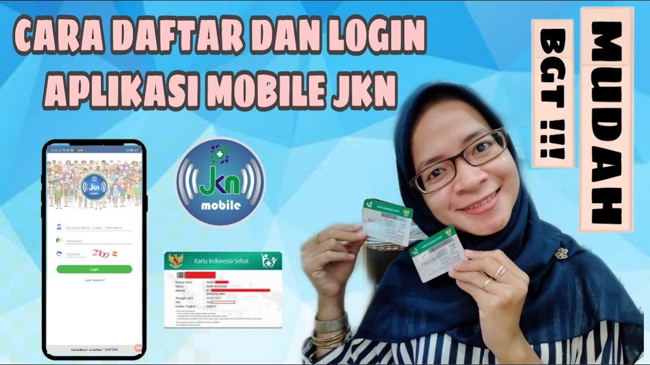 CARA DAFTAR DAN LOGIN APLIKASI MOBILE JKN || LEWAT HP DOANG MUDAH BGT🤩