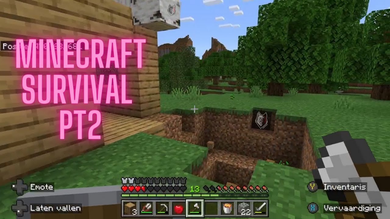 a creeper almost destroyed my house (minecraft survival) pt 2