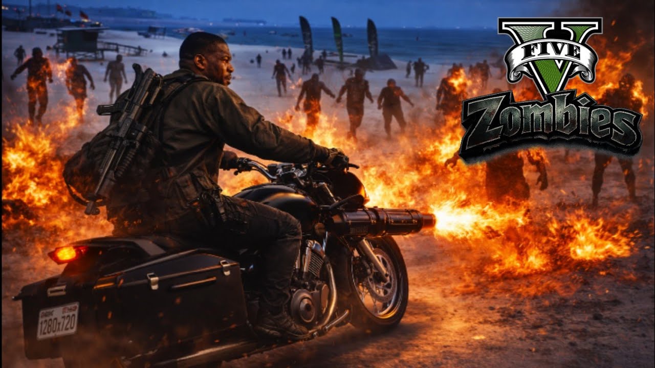 GTA V ZOMBIES: MOTO LANÇA MOLOTOV E NOVOS SOBREVIVENTES #14