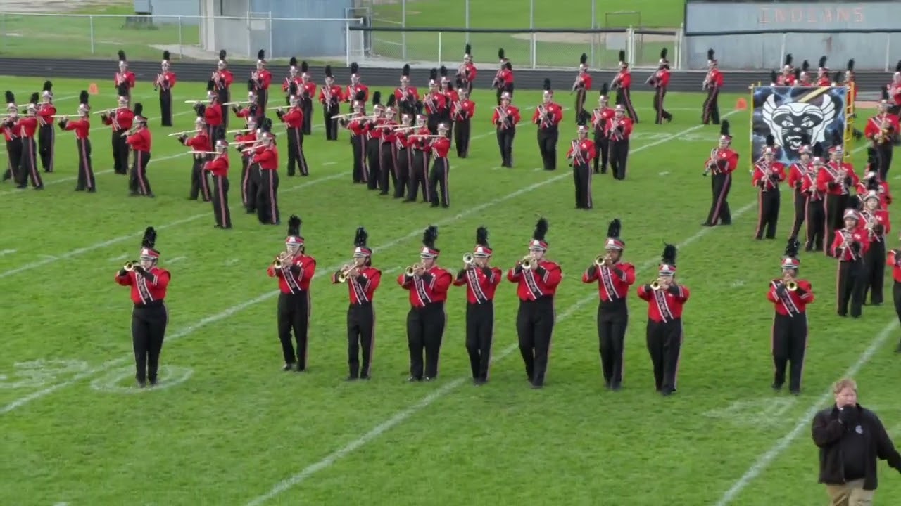 East Aurora High School Marching Tomcats perform at Sandwich MusicFest