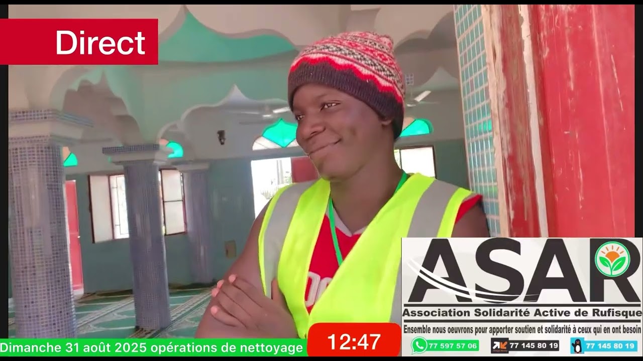 🌍 Citoyenneté active : ASAR nettoie la mosquée de Dangou Walidane